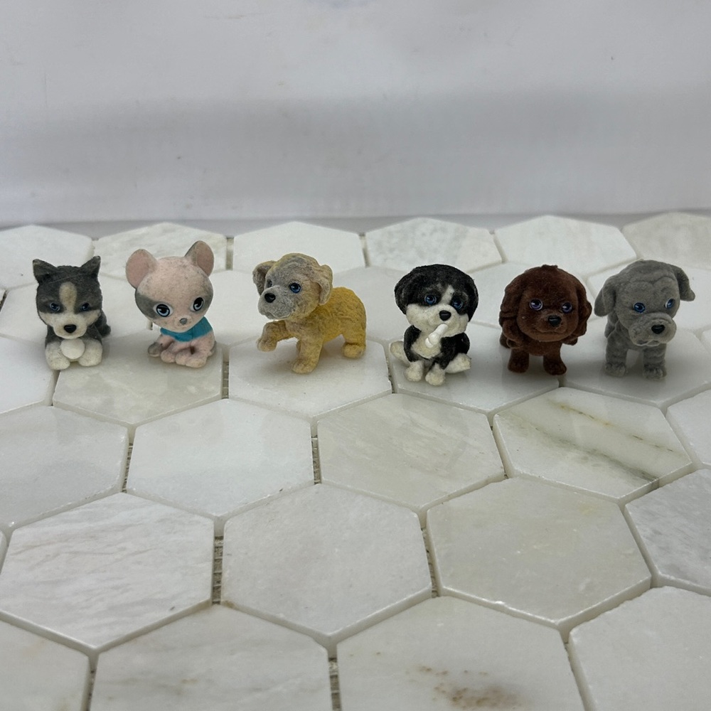 Puppy In My Pocket Collectable Mini Figures 6 Total